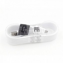 CÂBLE USB ORIGINAL SAMSUNG BLANC S4/NOTE2/NOTE4 DE 1,50 MÈTRE